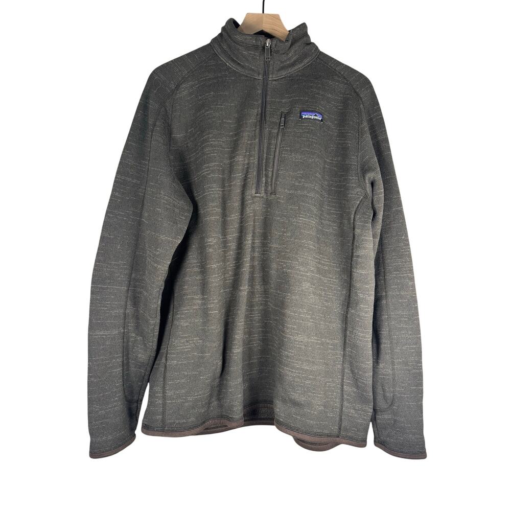 Patagonia Gray Half Zip Ls Pullover XL